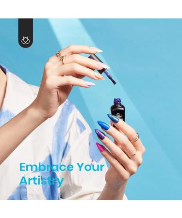 Beetles 53 Pcs Gel Nail Polish Kit with UV LED Light | World Travel Collection | Soak Off 32 Colors Christmas Manicure Set | Rainbow Falls-12 Colors - Buy Online on GoSupps.com