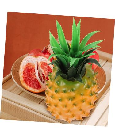 HOMSFOU Simulated Pineapple Ornaments Fake Fruit Model Succulent Decor Fake Fruit Decoration Pineapple Plant Light House Decorations for Home Fruit Shooting Prop Food Fake Apple Resin Orange 23X11X11CM - Buy Online on GoSupps.com