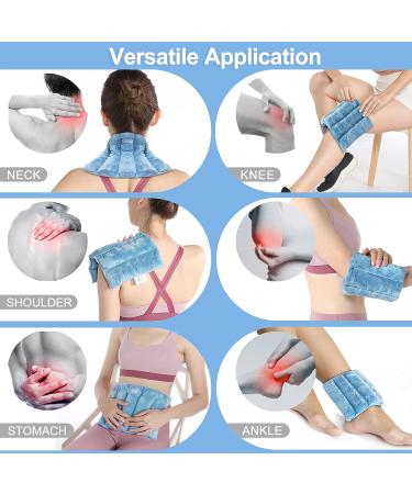SuzziPad Microwave Heating Pad 8x12 - Reusable Moist Heat Pad for Cramps & Pain Relief - Shoulder, Knee, Abdominal & Back - Blue - Buy Online on GoSupps.com