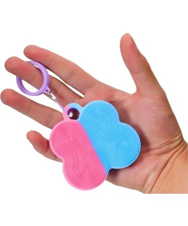 Facial Cleansing Brush Remove Dead Skin Facial Brush Silicone Face Brush Pink Purple - Buy Online on GoSupps.com