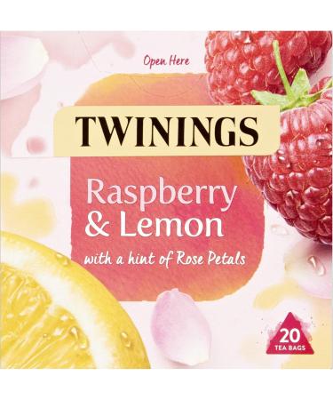 Fruit Tea Bags Bundle which Contains Twinings Raspberry & Lemon Fruit Tea 20 per pack (2) and Twinings Spiced Ginger 20 Tea Bags (2) Including Grocery List Card - Buy Online on GoSupps.com