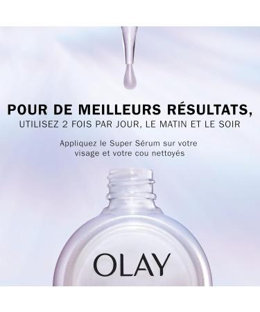 Olay Super Serum S rum Hydratant pour le Visage la Vitamine C Niacinamide Peptide de Collag ne Soin Anti- ge et clat 30ml - Buy Online on GoSupps.com