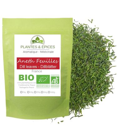 Plants & Spices - Organic whole dill in leaf herb, ideal for cooking (100g)