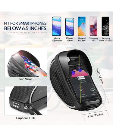 Rockbros Waterproof Bicycle Handlebar Bag - Universal Smartphone Holder for 6.5 Touchscreens - Buy Online on GoSupps.com