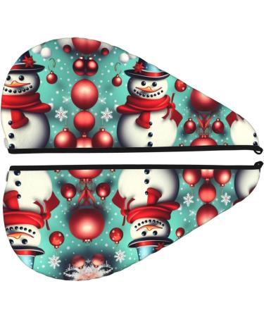 Merry Christmas Day Coral Velvet Dry Hair Cap | Ideal for Home Travel Pool Parties & More - Buy Online on GoSupps.com