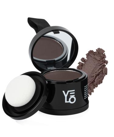 VELO Hairline Powder: Instantly Conceals Thinning Hair Root Touch-Up for Gray Coverage Stain-Proof Hair Fibers for Women & Men (DARK BROWN)