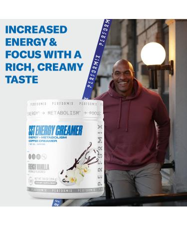Performix SST Energy Coffee Creamer French Vanilla - Boost Energy, Focus, and Metabolism - MCT Oil and Caffeine Infused - Sustained Energy with No Crash - Buy Online on GoSupps.com