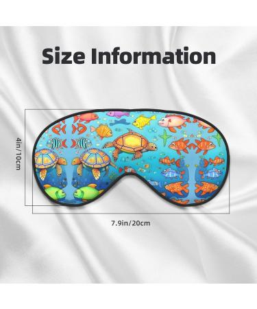 Silky Sleep Masks | Turtle & Fish Eye Covers | Soft Satin Blindfold for Men & Women | Travel Nap Essential | Silent Night Stars - Buy Online on GoSupps.com