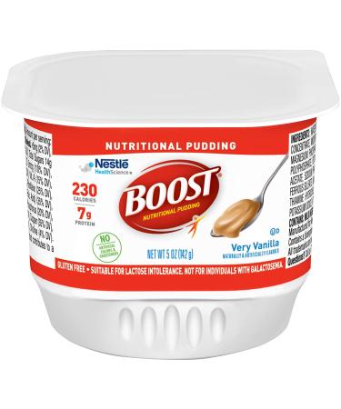 Nestle Boost Nutritional Pudding  Very Vanilla 4 Count 5 Ounce (Pack of 4) - Buy Online on GoSupps.com