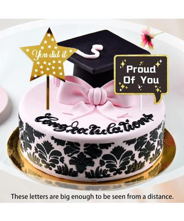 25 Pieces Graduation Decorations Graduation Cake Toppers Graduation Cake Decorations Cake Picks Graduation Cupcake Topper Graduation Cake Decorations - Buy Online on GoSupps.com
