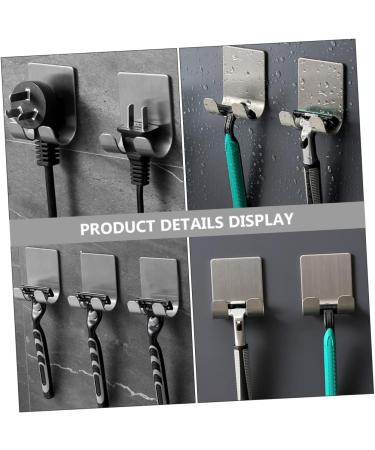 Stobaza 20 Pack Stainless Steel Strong Sticky Hooks - Self-Adhesive No Punching Wall Hooks for Showers & Clothes - High-Performance 5.7x4.5cm Aluminum Alloy - Buy Online on GoSupps.com