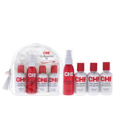 CHI Infra The Essentials Kit with Infra Shampoo  44 Iron Guard  Infra Treatment and Silk Infusion 4 Piece Set