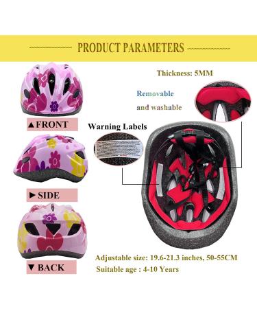 Lamsion Kids Helmet Set with Protective Gear for Ages 4-10, Pink - Cycling, Skating, Scooter - Buy Online on GoSupps.com