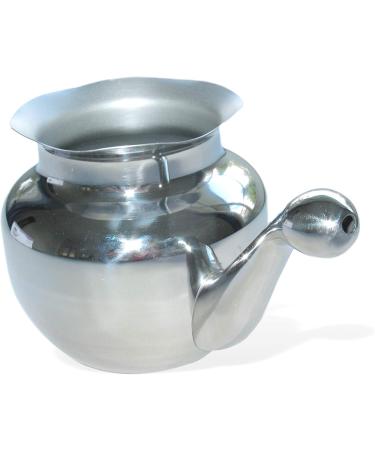 Yatan Neti Pot Kit - Stainless Steel Nasal Rinse Set | Ayurvedic Oil & Rock Salt for Sinus Relief & Congestion - Buy Online on GoSupps.com