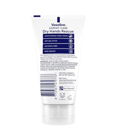 Vaseline Expert Care Dry Hands Rescue - Anti-Bac Hand Cream for Dry Skin 75ml (3 Packs) | Nourishes & Protects - Buy Online on GoSupps.com
