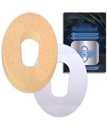 10 Count Infiniflex Hypoallergenic G6 Shield Patch Tapes Waterproof Skinsoft Adhesive Overlay Cover Patches (Tan)