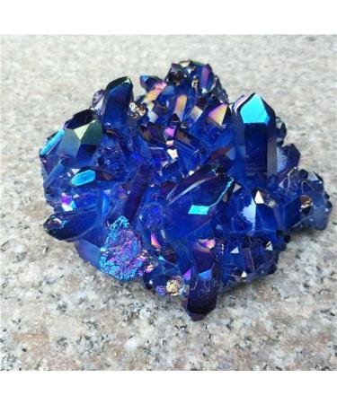 Room Decoration Natural Blue Crystal Aura Quartz Stone Cluster Specimen 150g-550g Suitable for Home (Color : 450g-500g) - Buy Online on GoSupps.com