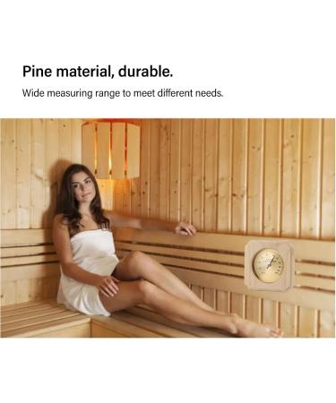 Sauna Hygrothermograph - Real-Time Humidity & Temperature Monitor | Accurate 5% | Ideal for Indoor Use - Buy Online on GoSupps.com