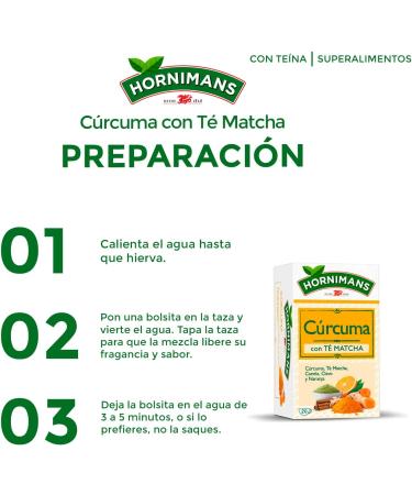  Hornimans Hornimans Turmeric Infusion with Matcha Tea 20 Bags - Buy Online on GoSupps.com