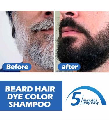 Beard Color Shampoo for Men - 100ml Organic Gray Beard Remover & Care - Buy Online on GoSupps.com