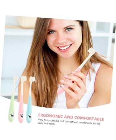 Seaesfoufu 3-Set Travel Toothbrush for Kids | Extra Soft Manual Toothbrushes for Toddlers & Children | Portable Cleaning Accessories - Buy Online on GoSupps.com