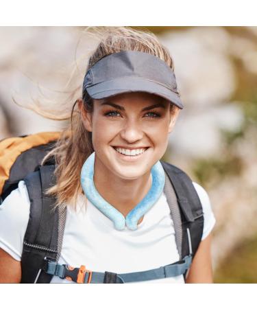 Cooling Device for Neck Reusable Ice Gel Collar Tube for Heat Reduction | Outdoor Summer Essentials Wearable Cooling Wraps for Offices Concerts Home Gym Sea Salt Blue Below 18 Degrees - Buy Online on GoSupps.com