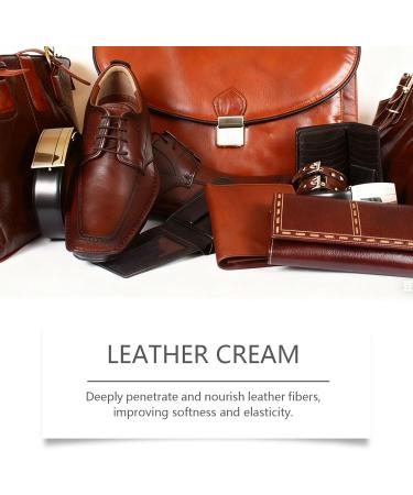 Leather polishing cream nourishing cleaner 120g for furniture and accessories anti-dust and repairing formula suitable for sofas headboards car seats bags jackets - Buy Online on GoSupps.com