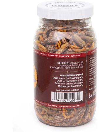 Fluker's Bearded Dragon Treat Medley - Grasshoppers, Mealworms & Crickets 3.2oz - Buy Online on GoSupps.com