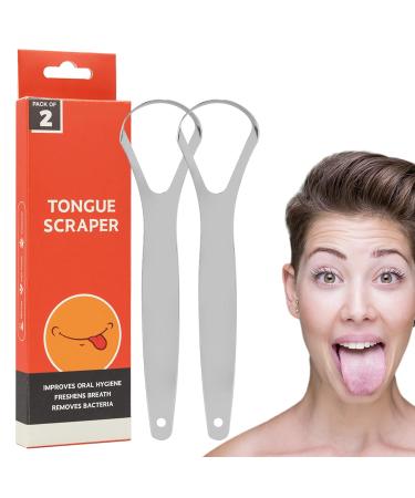 Uozonit Stainless Steel Tongue Scraper for Adults - Effective Tongue Cleaner & Oral Hygiene Tool - Buy Online on GoSupps.com