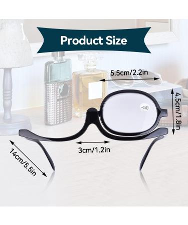 Make-Up Glasses for Eye Enlargement | 350+ Lenses | Essential Beauty Tools for Women | Rotating & Compact Design - Buy Online on GoSupps.com