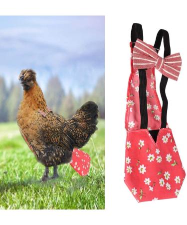 Unibell Washable Pet Poultry Diaper | Portable Nappy for Goose Duck Chicken Pigeon (Red M) - Buy Online on GoSupps.com