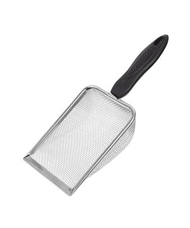 BESPORTBLE 2 Pcs Pet Cleaning Tools Shovel Fine Mesh Scoop Mats Scoops Pump Rat Cage Gear Cork Stainless Steel 27X10X5CMx2pcs Blackx2pcs