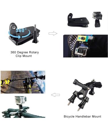 Kuptone 65-in-1 Action Camera Accessories Kit for GoPro, Insta360, AKASO, DJI - Hero 11, 10, 9, 8, 7, 6, 5, 4 - Complete Bundle - Buy Online on GoSupps.com