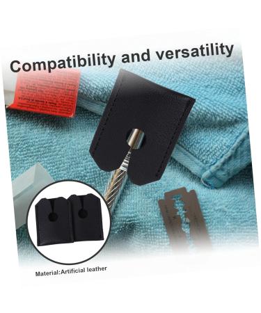 Frcolor Leather Razor Travel Case - Protective Cover for Manual Shaving Head | Durable & Stylish Razor Bag - Buy Online on GoSupps.com