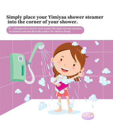 Yimiyaa 60mm 6pcs Shower Bombs Gift Set | Organic & Natural Aromatherapy Steamers for Women | Shower Fizzers for Stress Relief & Relaxation | Handmade Tablets for Home Spa | Perfect Birthday or Holiday Gift - Buy Online on GoSupps.com
