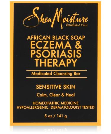 SheaMoisture African Black Soap Eczema Therapy Bar Soap with Shea Butter 5 oz (141 g)