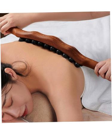 Massage Sticks | Wooden 3-Row Tool with 31 Beads for Muscle Relaxation | International Shipping - Buy Online on GoSupps.com