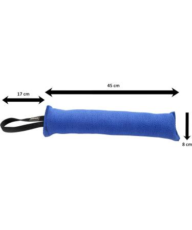 Dingo Gear Cotton Nylon Bite Sausage for Dog Training | IGP IPO Obedience & Protection Sport - 45x8 cm Blue - Buy Online on GoSupps.com