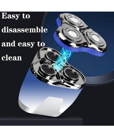 Buy USB 3D Electric Shaver for Bald Men - Hypoallergenic Wet/Dry Rotary Shaver with Fast Charging - Perfect Gift - Buy Online on GoSupps.com