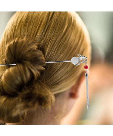 FRCOLOR Dragon Hair Stick Tassels Hairpin Chinese Hanfu Hair Stick Antique Style Hair - Buy Online on GoSupps.com