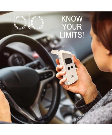 BLO Executive Breathalyzer Alcohol Tester - Portable Instant Read Unit with Fuel Cell Sensor for Fast & Accurate BAC Testing. Custom Alarm Limit Settings, Compact Pocket Size - Buy Online on GoSupps.com