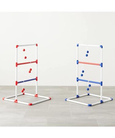 Amazon Basics Ladder Toss Outdoor Lawn Game Set with Soft Carrying Case - Red/Blue - 22 x 26 x 38 Inches - Buy Online on GoSupps.com