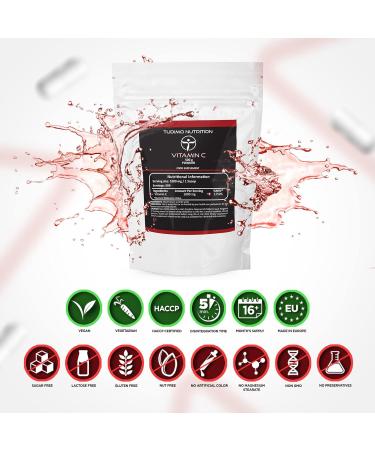 Vitamine C en Poudre 500g - 1000mg par Portion - Vegan 1000 mg de Poudre d' Acide L Ascorbique (Vit C) 500 g pur dans un Emballage Familial XXL en vrac (Ascorbic Acid Bulk Powder Supplement) - Buy Online on GoSupps.com