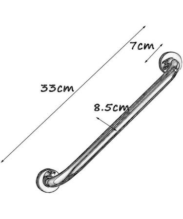 Grab Rail Bathroom Handrail For Showers And Walls Grab Bar Polished Chrome Wall Mounted Safety Support Rail erly Bathroom Handle ( - Buy Online on GoSupps.com