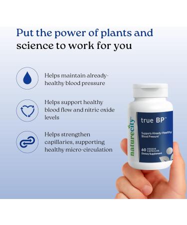 NatureCity True-BP | Supplements to Support Blood Flow for Heart Health | MegaNatural-BP 80mg 16% Oleuropein (60 Veggie Capsules) Non-GMO Gluten Free - Buy Online on GoSupps.com