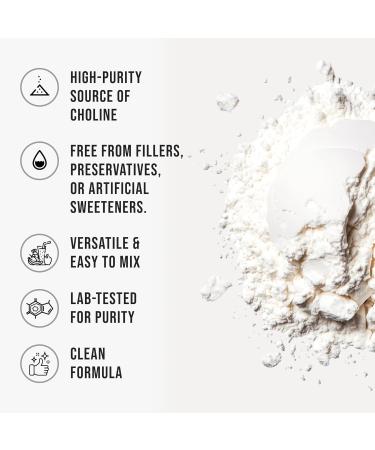 Pure Citicoline CDP Choline Powder Unflavored Choline Supplement for Focus Memory & Cognitive Support Smooth Mixing Non-GMO Vegan No Additives 40 g - Buy Online on GoSupps.com