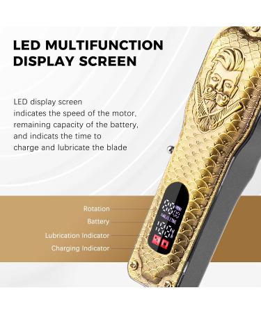 Buy ENSSU Professional Hair Clippers for Men | Cordless Barber Clippers with Adjustable Blades & LED Display | Ideal for Home & Professional Use - Buy Online on GoSupps.com