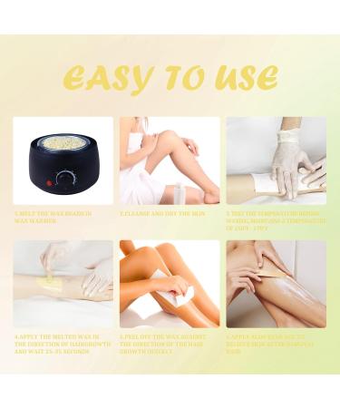 TRINIDa Wax Beads 1000g with 10 Applicators | Painless Hair Removal for Women and Men | Professional Hard Wax Beads for Full Body, Facial, and Legs - Buy Online on GoSupps.com