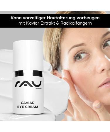 RAU Cosmetics Caviar Eye Cream 0.5 oz - Anti-Aging Eye Care with Palmitoyl Tripeptide-5 & Caviar | Intensive Wrinkle Treatment for Men & Women - Buy Online on GoSupps.com