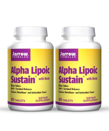 Jarrow Formulas Alpha Lipoic Sustain with Biotin 300 mg 60 Tablets